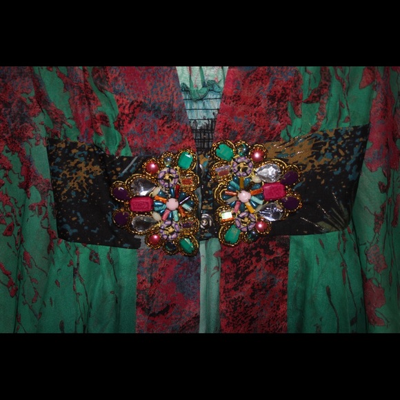 Vintage Y2K Gorgeous print embellished tunic - Picture 2 of 7